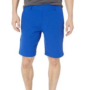 Under Armour UA Golf 10” Shorts Blue Flat Front Mens 34